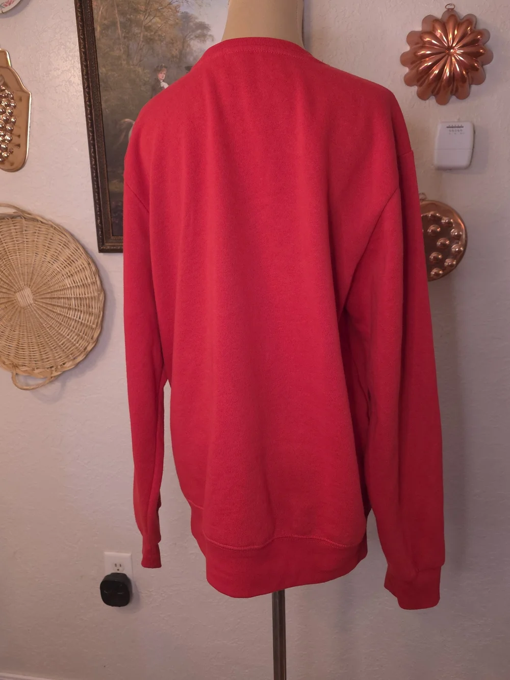 Disney Stitch Light Up Christmas Sweatshirt Red Medium Dear Santa Holiday